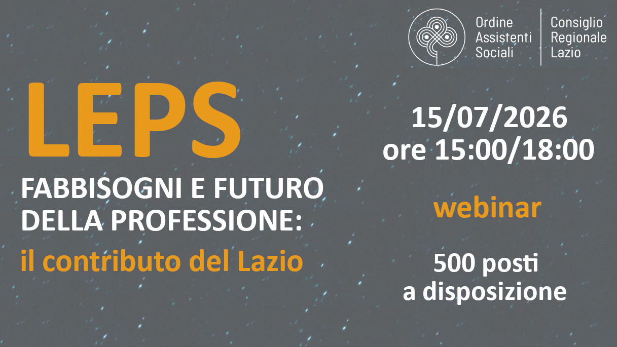 Immagine LEPS, fabbisogni e futuro della professione: il contributo del Lazio