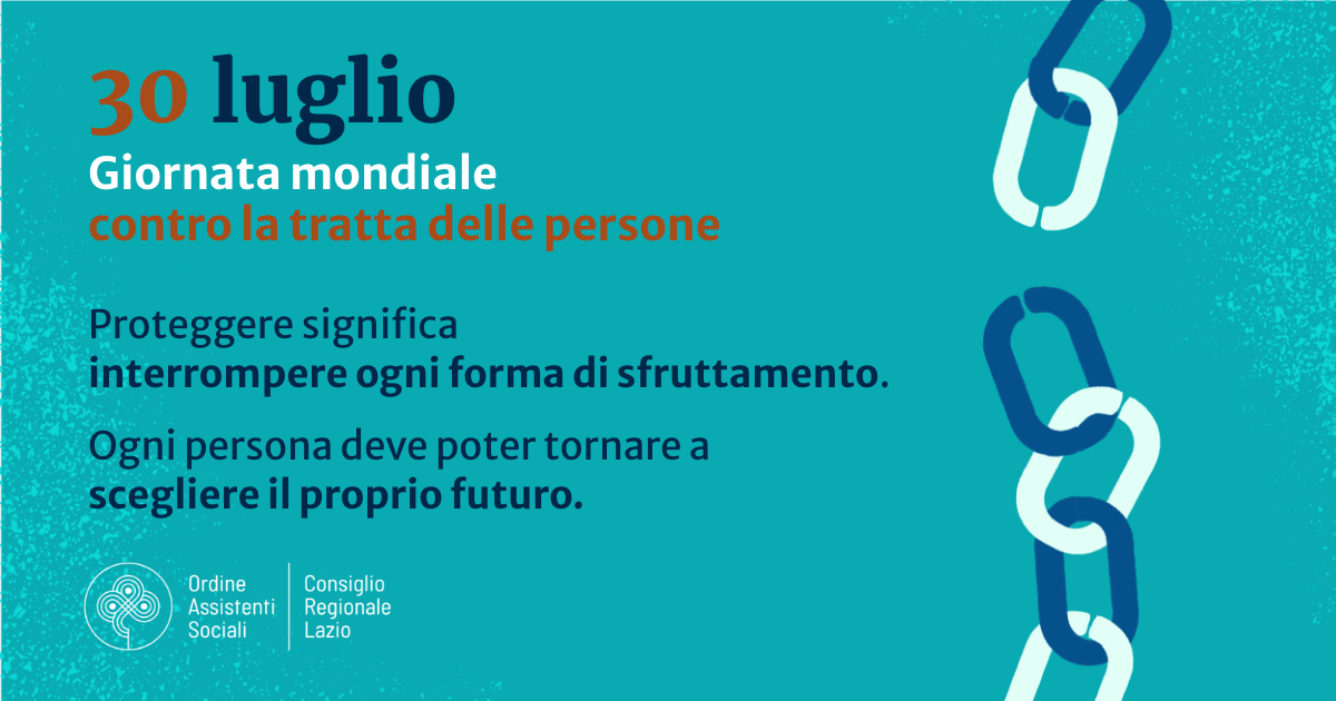 Immagine 30 luglio 2026 Giornata mondiale contro la tratta di persone